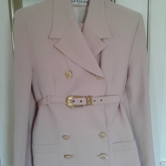 Woman light pink  suit made Paris very beautiful unique Kamosho MarinaSitban - Picture 1 of 12